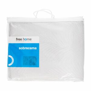 Sobrecama Agnes Unicolor Gris FREE HOME