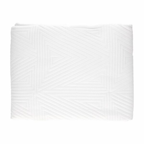 Sobrecama Camille Unicolor Blanco FREE HOME 1 Plaza Y 1/2 - Imagen 2