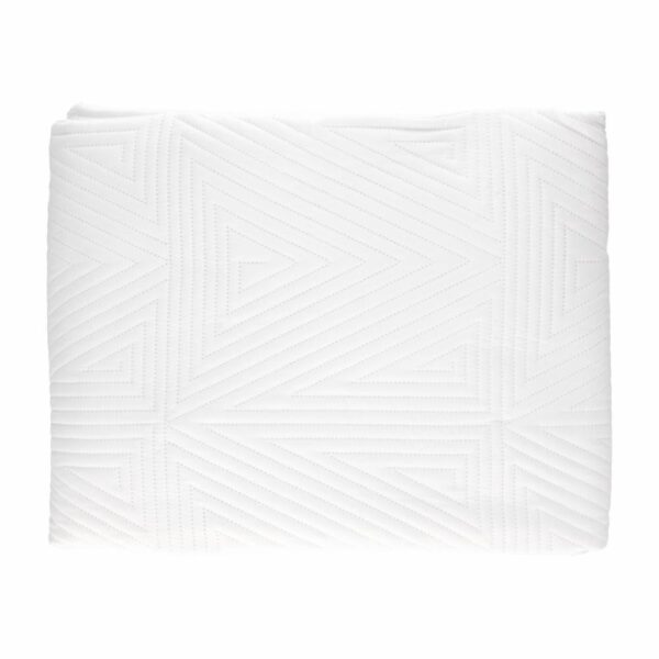 Sobrecama Camille Unicolor Blanco FREE HOME 1 Plaza Y 1/2 - Imagen 2