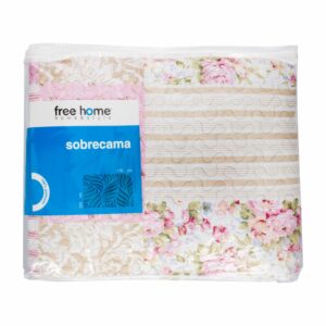 Sobrecama Dalia  Patchwork Rosa FREE HOME 1 Plaza Y 1/2