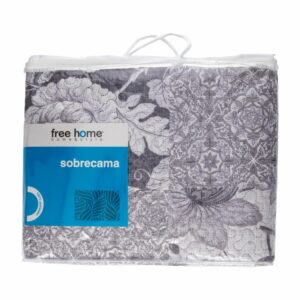 Sobrecama Gayle Patwork Gris FREE HOME