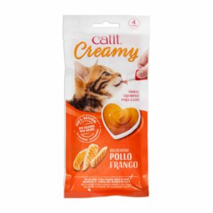 Alimento Para Gatos Húmedo Sabor Creamy Pollo CATIT 4X10 G