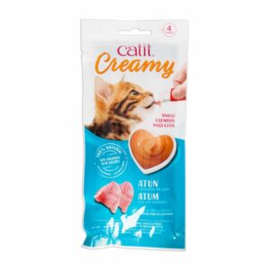 Alimento Para Gatos Húmedo Sabor Creamy Atún CATIT 4X10 G