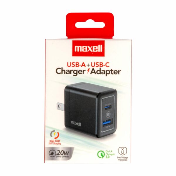 Cargador De Pared USB C + USB A MAXELL 20 W - Imagen 3