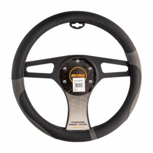 Cubre Volante Gris Y Negro AUTOMAX Universal