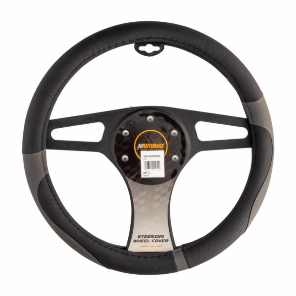 Cubre Volante Gris Y Negro AUTOMAX Universal