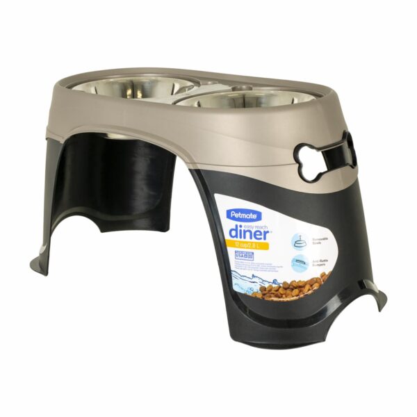 Comedero Para Perro Elevado Doble VITTLES CAULT 36 83CM - Imagen 2