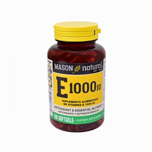 Vitamina E Softgels 1000 Iu MASON NATURAL 100 Uds