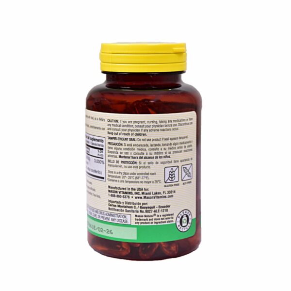 Vitamina E Softgels 1000 Iu MASON NATURAL 100 Uds - Imagen 4