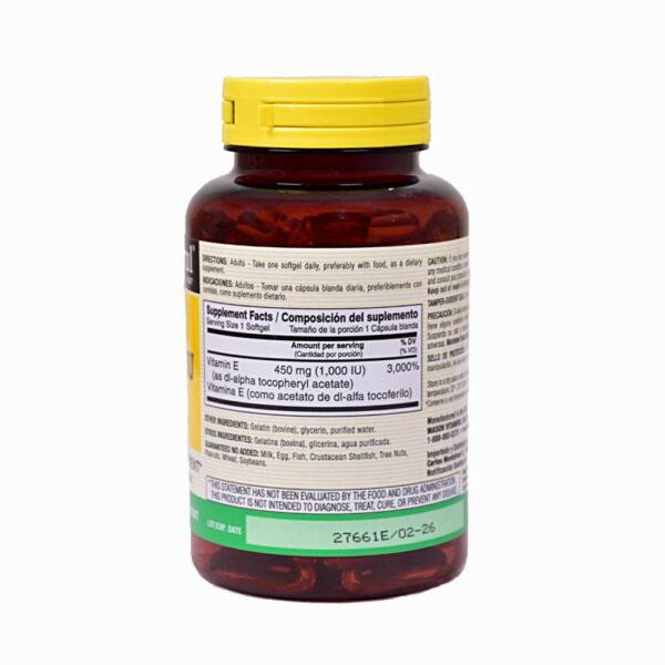 Vitamina E Softgels 1000 Iu MASON NATURAL 100 Uds - Imagen 5