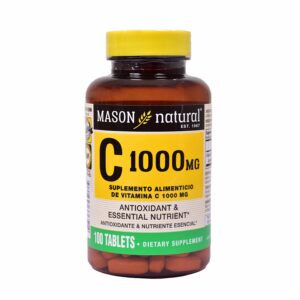 Vitamina C Tabletas 1000 Mg MASON NATURAL 100 Uds