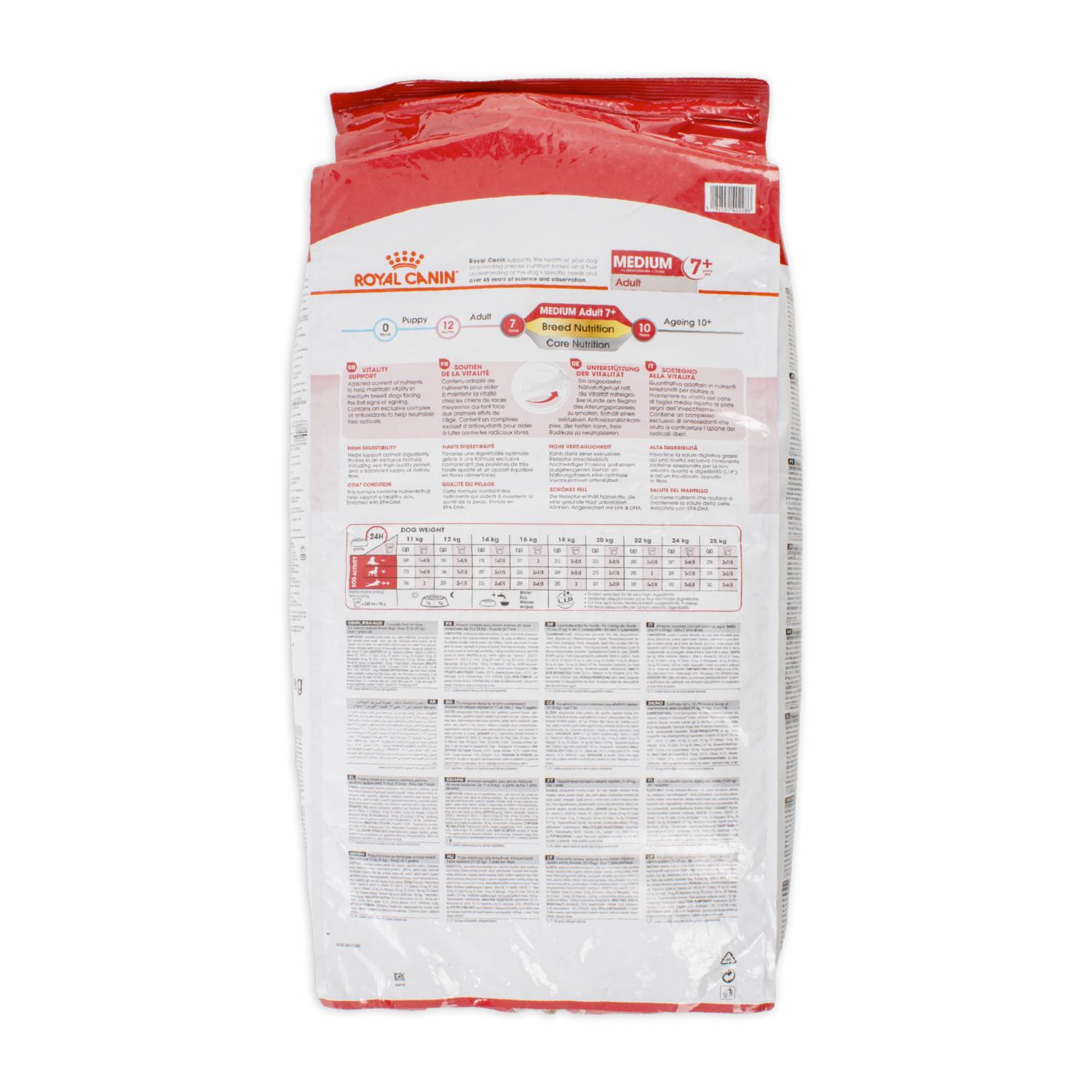 Alimento Para Perros Medium Adult 7+ ROYAL CANIN 15 Kg - Imagen 2