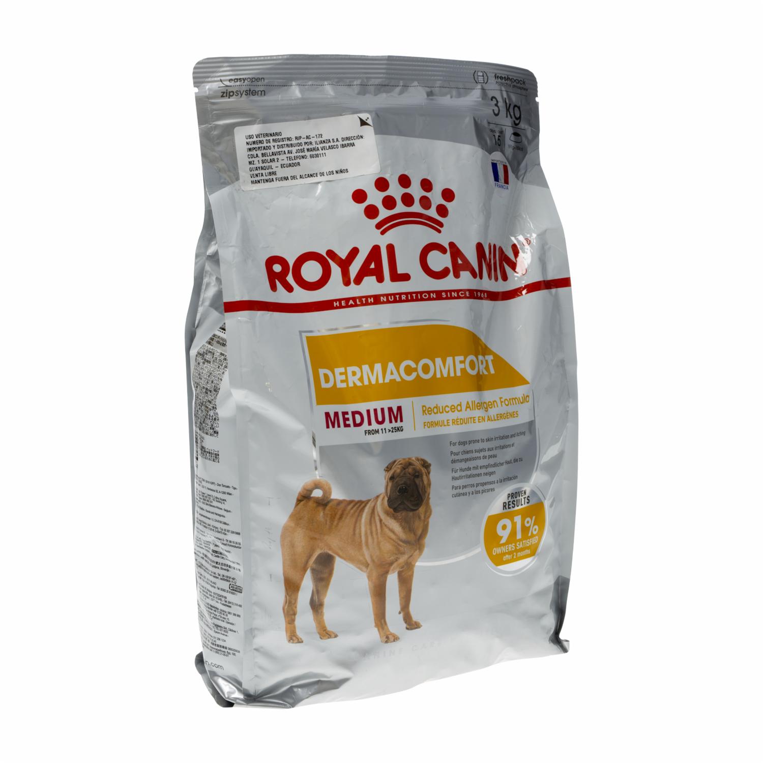 Alimento Para Perros Medium Dermacomfort ROYAL CANIN 3 Kg - Imagen 3
