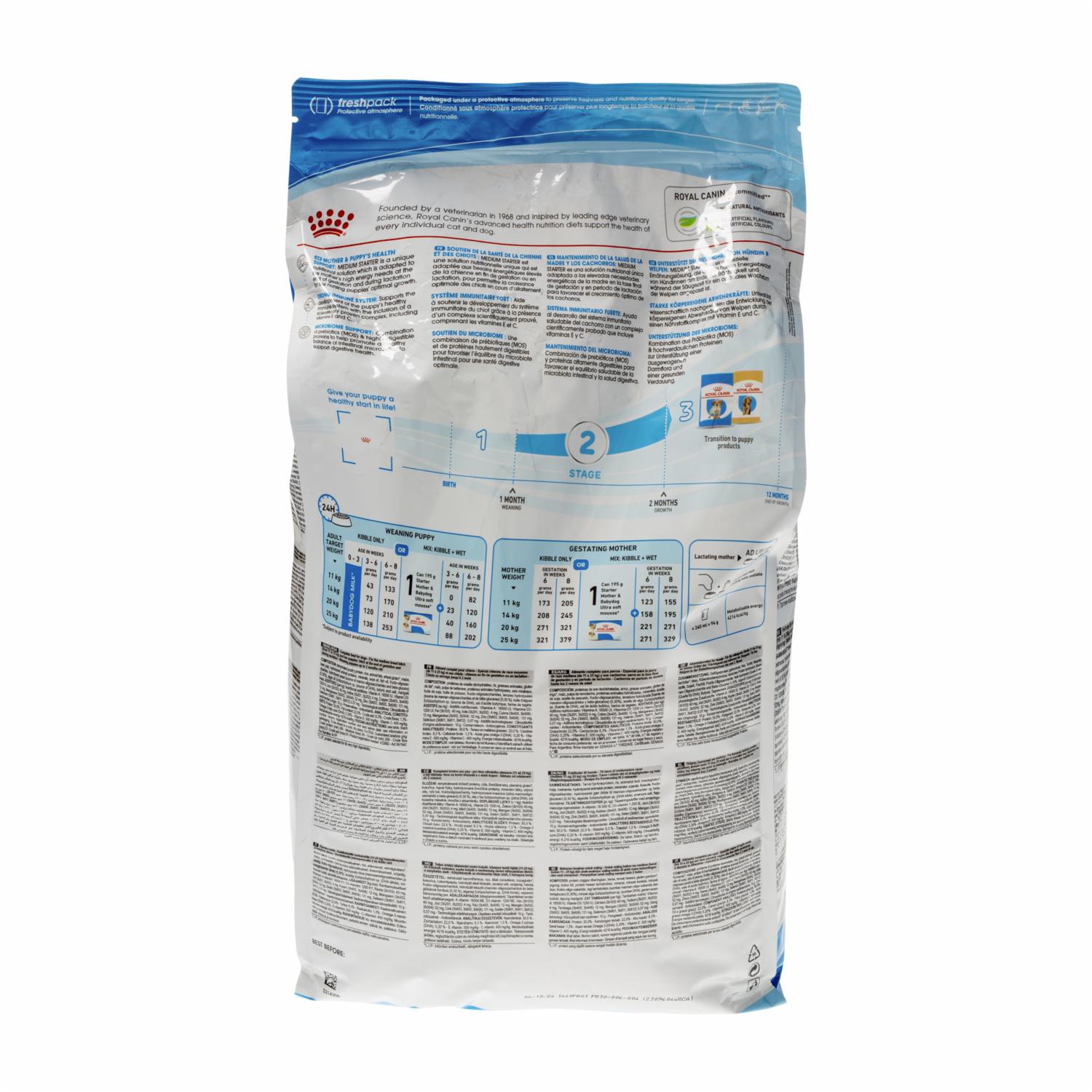 Alimento Para Perros Medium Starter Mama Y Cachorro ROYAL CANIN 4 Kg - Imagen 2