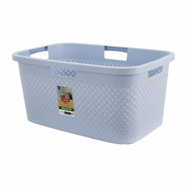 Cesta Línea Pure Celeste CURVER 47 Litros - Imagen 2