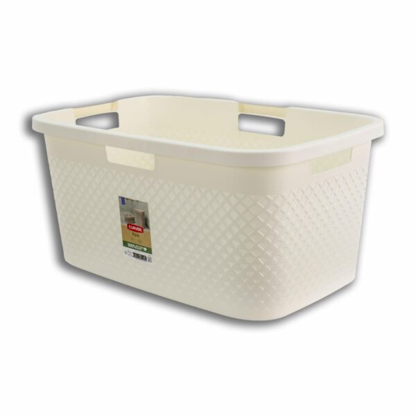 Cesta Línea Pure Blanca CURVER 47 Litros - Imagen 2