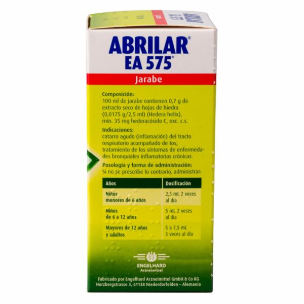 Jarabe Para La Tos ABRILAR 100 Ml - Imagen 2