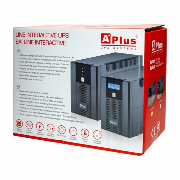 UPS Backup 10 Salidas APLUS 1200 VA/720 W - Imagen 3