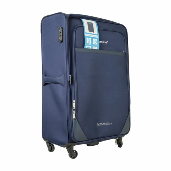 Maleta De Viaje Suave Rpet Azul SAXOLINE Unidad - Imagen 4