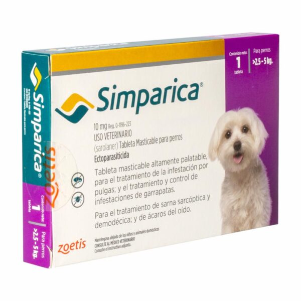 Tableta Antipulgas Para Perros De 2.5 A 5 Kg ZOETIS Unidad - Imagen 3