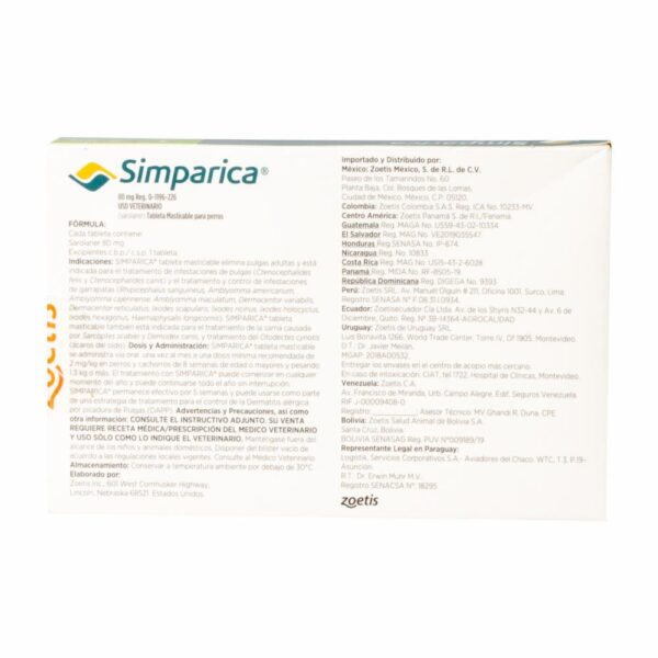 Tableta Antipulgas Para Perros De 20 A 40 Kg ZOETIS 80 Mg - Imagen 2
