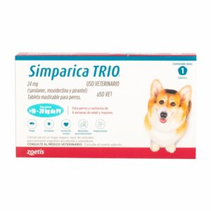 Antiparasitario Para Perros Interno Y Externo Trio   De 10 a 20Kg ZOETIS De 10 Kg A 20 Kg