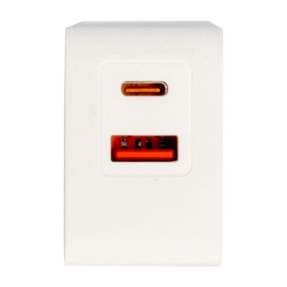 Cargador De Pared Doble Puerto CHARGE WORX USB-C - USB - Imagen 2