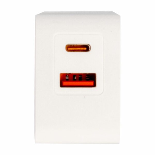 Cargador De Pared Doble Puerto CHARGE WORX USB-C - USB - Imagen 2