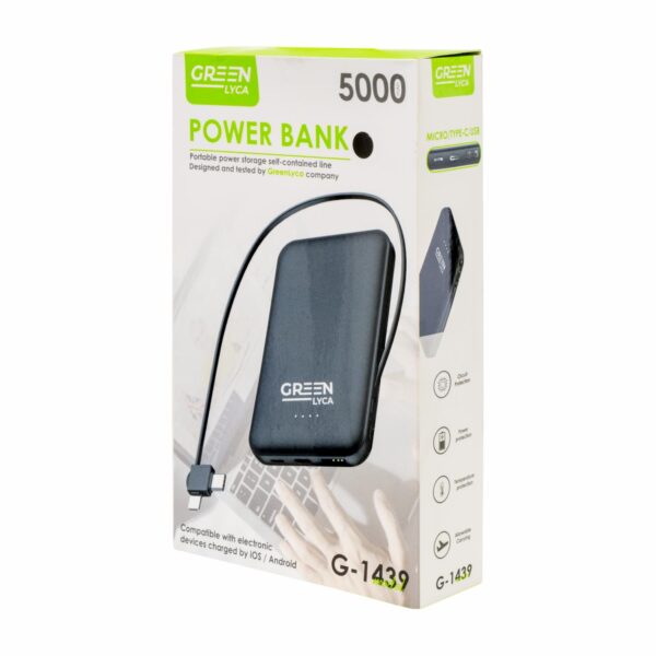 Power Bank Green Lyca GREEN LIFE 5000 Mah - Imagen 3