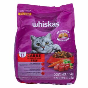 Alimento Para Gatos Sabor A Carne WHISKAS 1500 G
