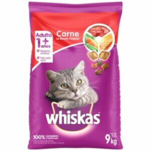 Comida Para Gatos Sabor A Carne Receta Original Adulto WHISKAS 9 Kg