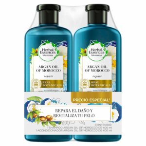 Shampoo + Acondicionador Herbal Biorenew Aceite Argán HERBAL ESSENCES 2 X 525 Ml