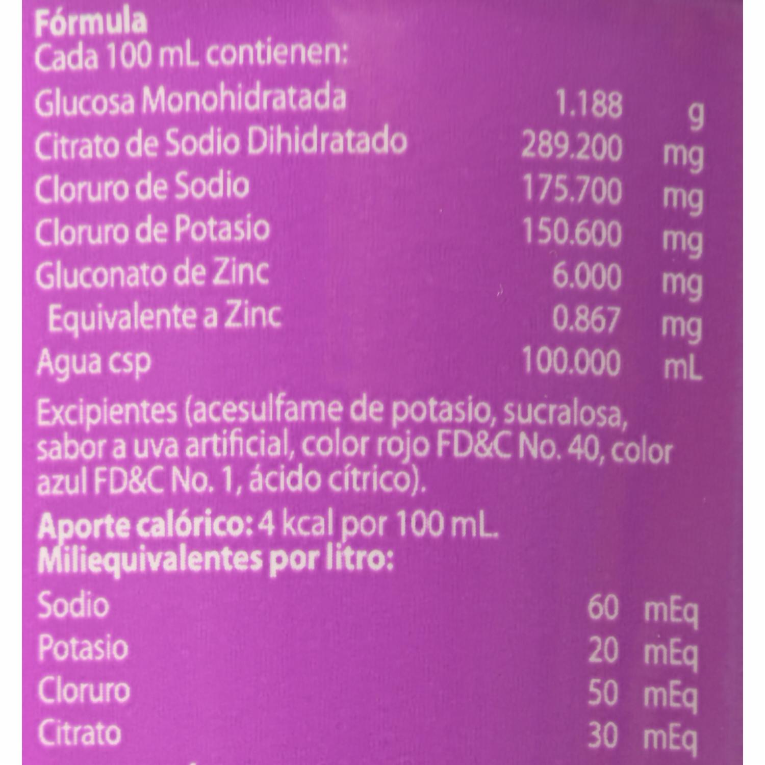 Suero Oral Sabor A Uva PEDIALYTE 500 Ml - Imagen 3