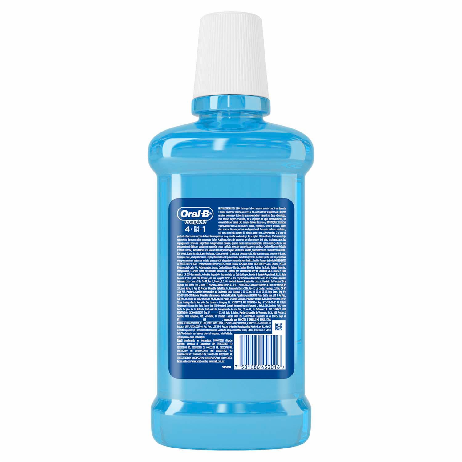 Enjuague Bucal Sabor A Menta ORAL-B 500 Ml - Imagen 2