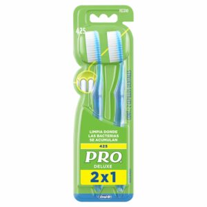 Cepillo Dental Deluxe Cerdas Medianas PRO X2 Uds