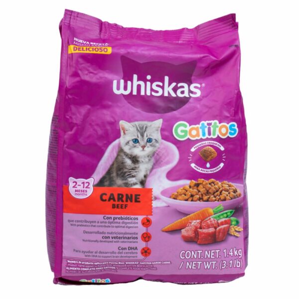 Comida Para Gatos Y  Gatitos WHISKAS 1400 G