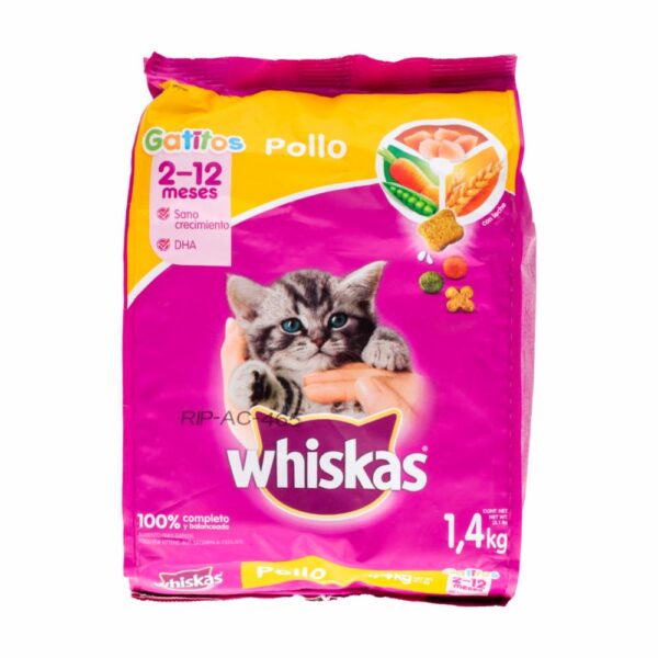Alimento Para Gatos Sabor A Pollo WHISKAS 1400 G