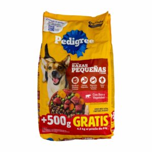 Alimento Para Perro Sabor A Res Y Vegetales  Para Adultos Razas Pequeñas PEDIGREE 4 KG