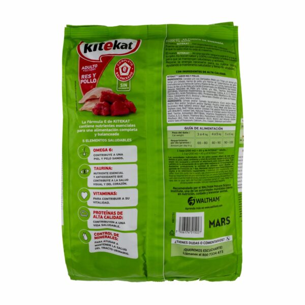 Alimento Para Gatos Adulto De Res Y Pollo KITEKAT 1300 G - Imagen 2