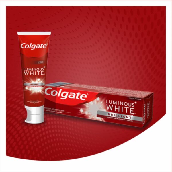 Crema Dental Luminous White Brilliant Pack COLGATE 4 X 75 Ml - Imagen 7