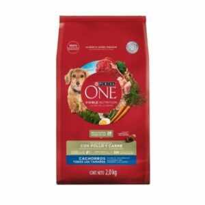 Alimento Para Perros Cachorros Todos Los Tamaños Pollo Y Carne PURINA ONE 2 Kg