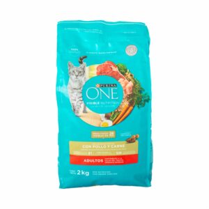 Alimento Para Gatos Adultos Sabor A Pollo Y Carne PURINA CAT CHOW 2 Kg