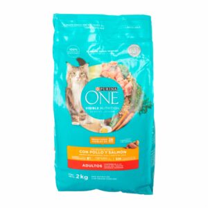 Alimento Para Gatos Adultos Sabor A Pollo Y Salmón PURINA CAT CHOW 2 Kg