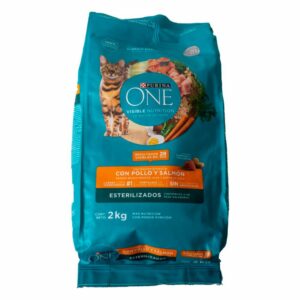 Alimento Para Gatos Adultos Esterilizados, Pollo Y Salmón PURINA 2 Kg