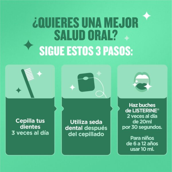 Enjuague Bucal Anticaries LISTERINE 180 Ml - Imagen 4