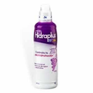 Suero Oral Sabor A Uva 75Meq+Zinc HIDRAPLUS 400 Ml