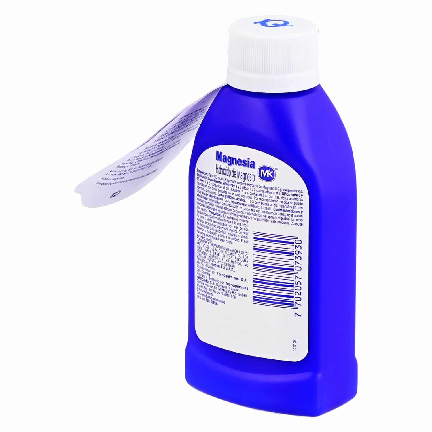 Leche De Magnesia Tradicional MK 120 Ml - Imagen 2