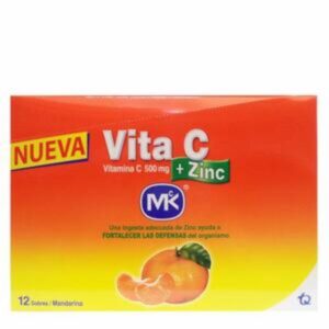 Vitamina C Zinc Mandarina 500 Mg MK Caja