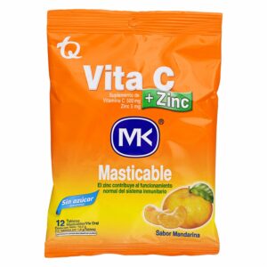 Vitamina C Zinc Mandarina 500 Mg MK Caja