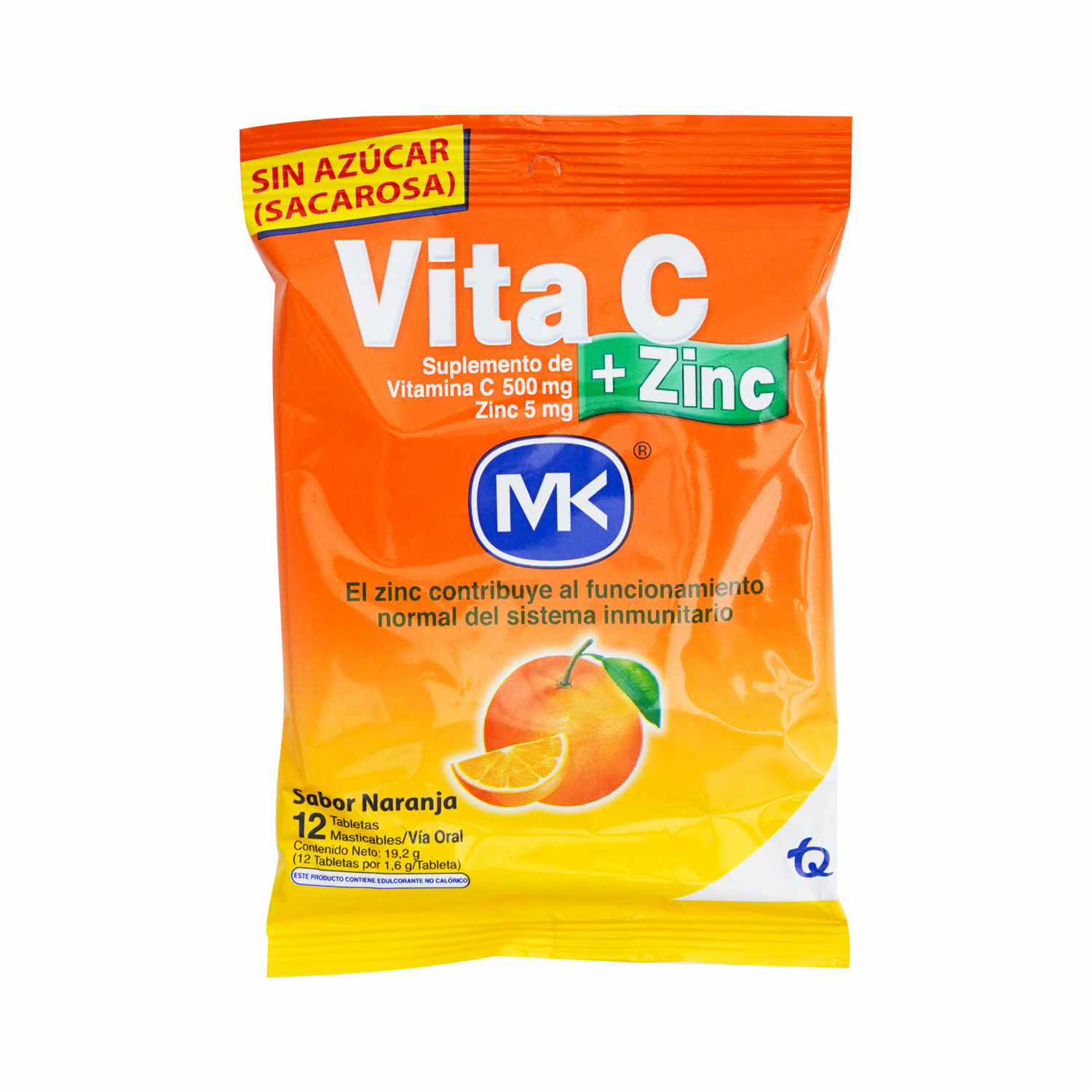 Vitamina C Mas Zinc Naranja MK 500 G - Imagen 2